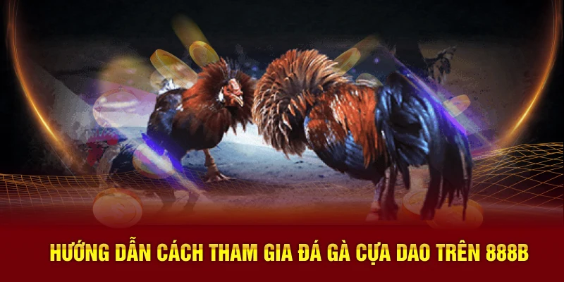 Hướng dẫn cách tham gia đá gà cựa dao trên 888B